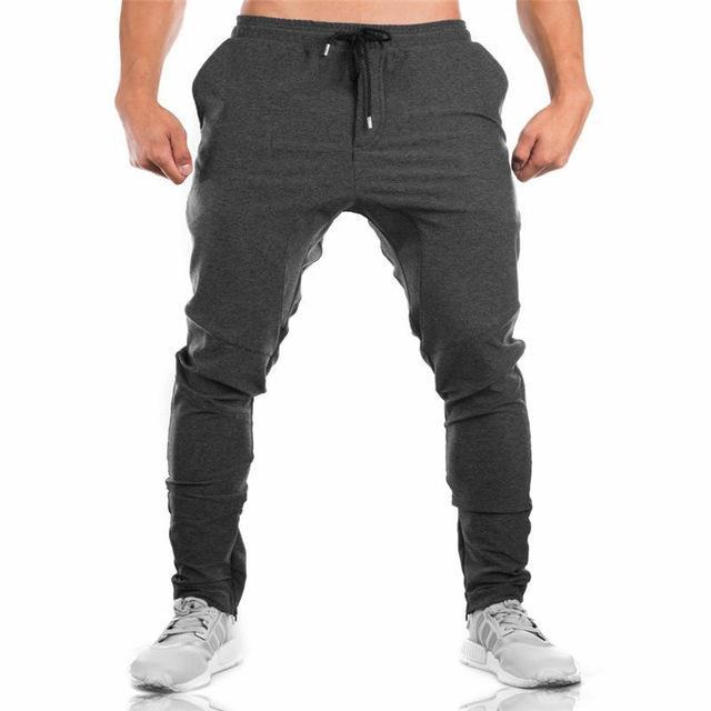 Men's Trousers Zipper Decoration Fitness Long