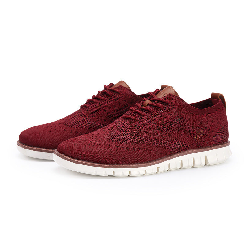 Knitted lace-up casual shoes Brock men's shoes