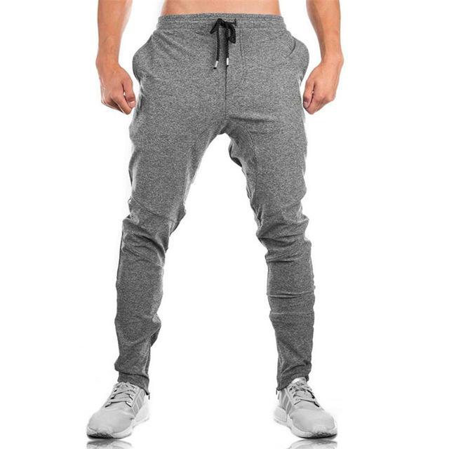 Men's Trousers Zipper Decoration Fitness Long