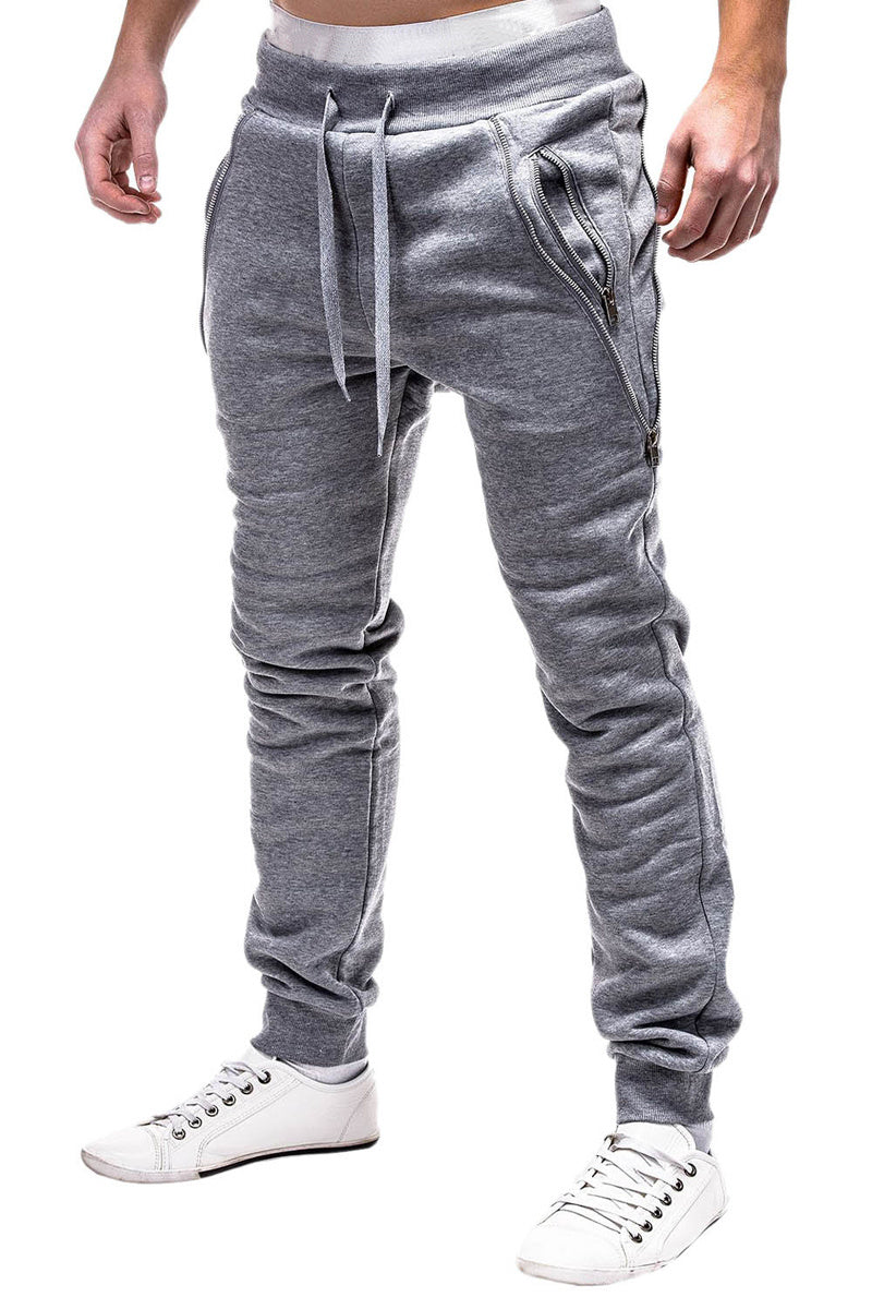 Zip casual loose sports trousers