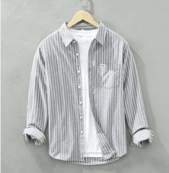 Striped Iron-Free Shirt