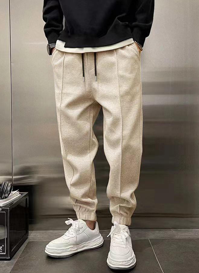 Thicken Ankle-tied Drawstring Leisure Sweatpants