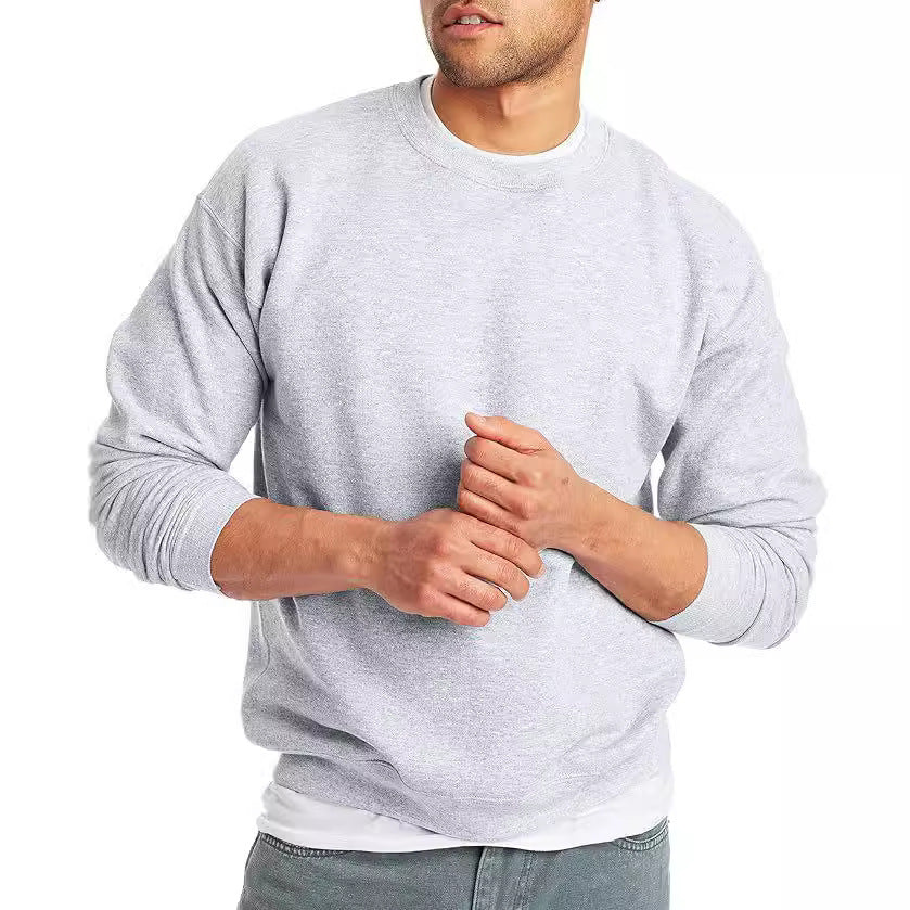 Solid Color Fashion Personality Round Neck Men's Top