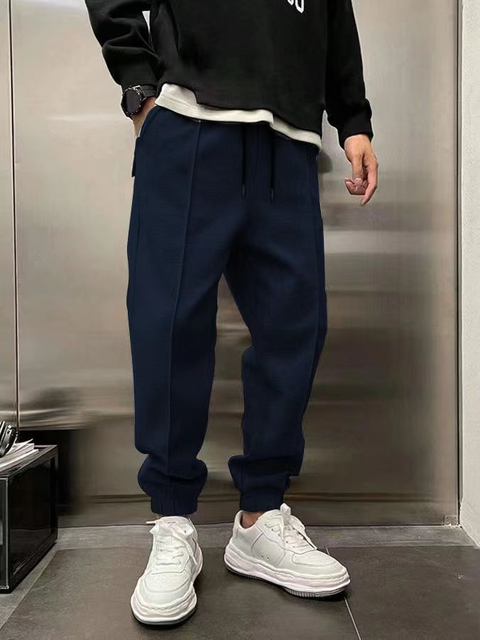 Thicken Ankle-tied Drawstring Leisure Sweatpants