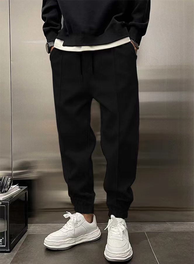 Thicken Ankle-tied Drawstring Leisure Sweatpants