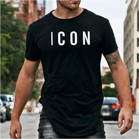 Katoenen Heren ICON T-Shirt Korte Mouwen.